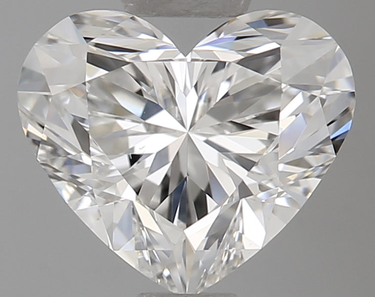 0.91 Carat Heart Natural Diamond with  Cut Diamond in 14KT  view 1
