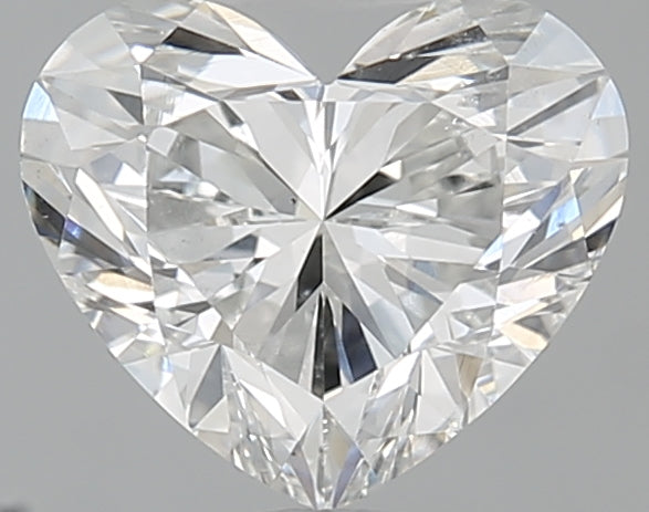 0.82 Carat Heart Natural Diamond with  Cut Diamond in 14KT  view 1
