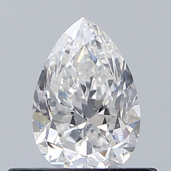 0.5 Carat Pear Natural Diamond with  Cut Diamond in 14KT  view 1
