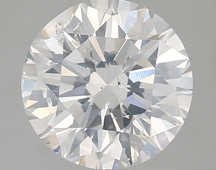2.6 Carat Round Natural Diamond with  Cut Diamond in 14KT  view 1
