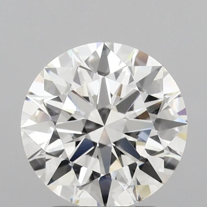 2.09 Carat Round Lab Diamond with  Cut Diamond in 14KT  view 1
