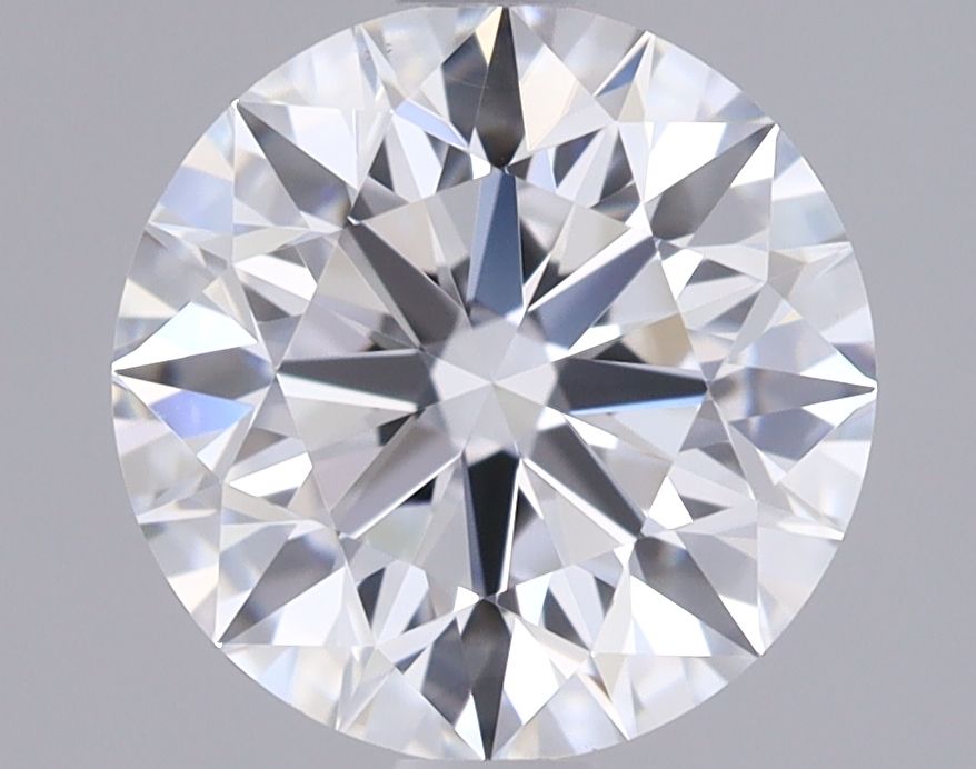 1.43 Carat Round Lab Diamond with  Cut Diamond in 14KT  view 1
