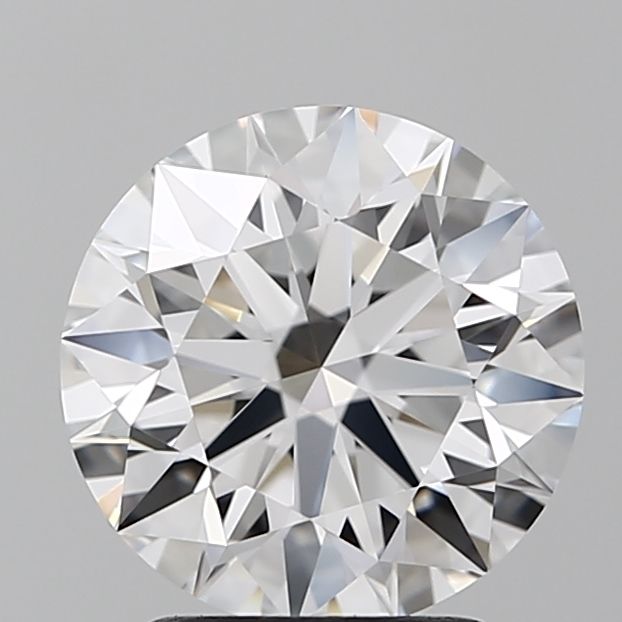 2.41 Carat Round Lab Diamond with  Cut Diamond in 14KT  view 1
