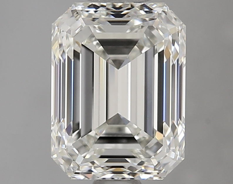 1.5 Carat Emerald Natural Diamond with  Cut Diamond in 14KT  view 1
