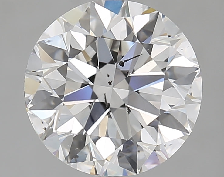 2.73 Carat Round Natural Diamond with  Cut Diamond in 14KT  view 1
