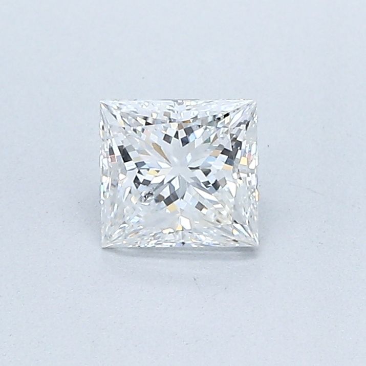 0.51 Carat Princess Natural Diamond with  Cut Diamond in 14KT  view 1
