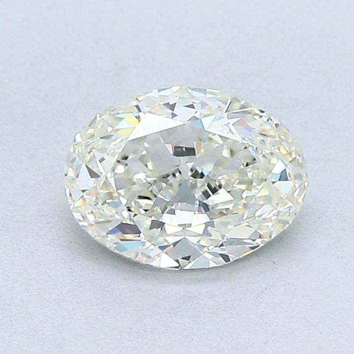 1.01 Carat Oval Natural Diamond with  Cut Diamond in 14KT  view 1
