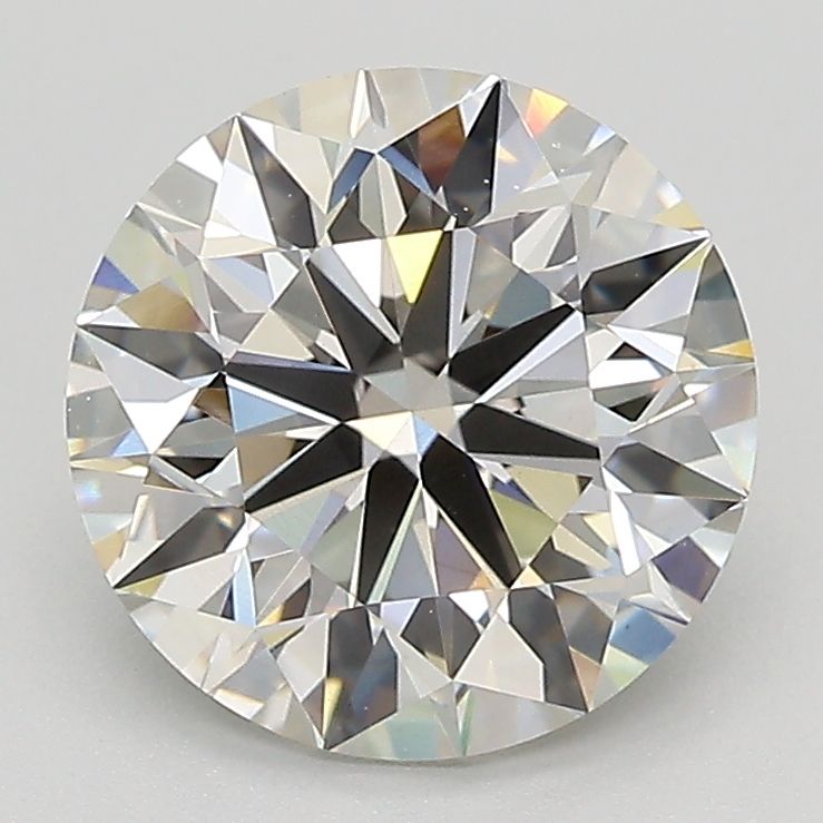 2.55 Carat Round Lab Diamond with  Cut Diamond in 14KT  view 1

