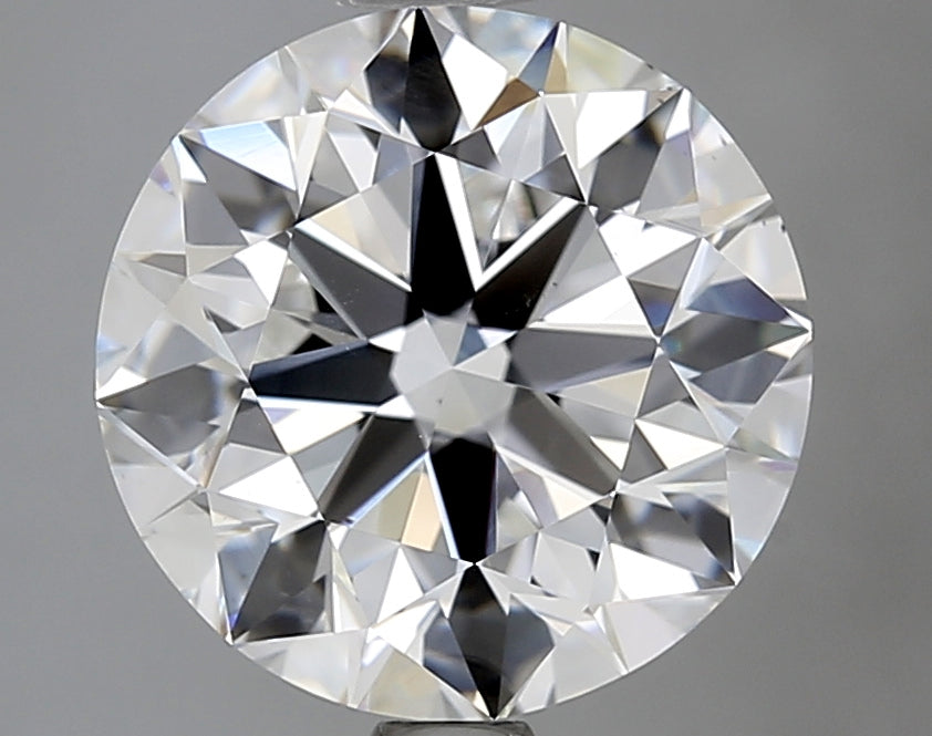 2.55 Carat Round Lab Diamond with  Cut Diamond in 14KT  view 1
