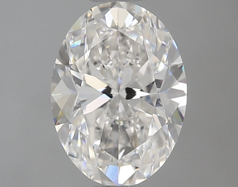 0.9 Carat Oval natural Diamond with  Cut Diamond in 14KT  view 1
