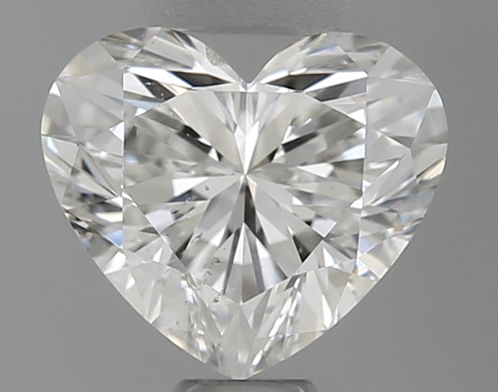 0.5 Carat Heart natural Diamond with  Cut Diamond in 14KT  view 1
