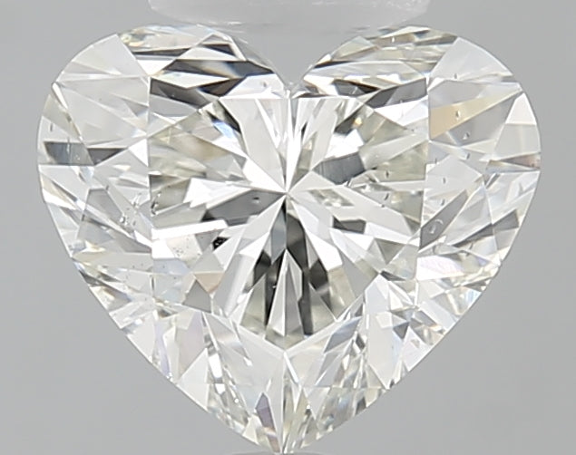 1.7 Carat Heart Natural Diamond with  Cut Diamond in 14KT  view 1
