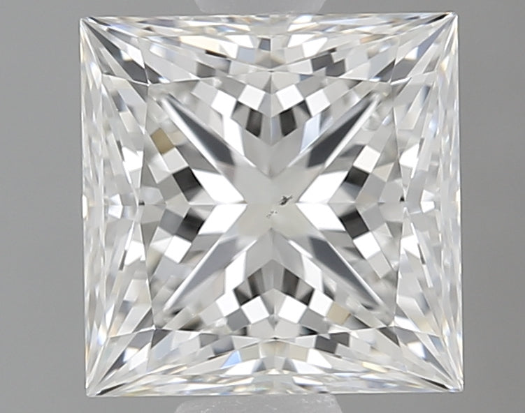 1.6 Carat Princess Natural Diamond with  Cut Diamond in 14KT  view 1
