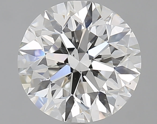 2.0 Carat Round Natural Diamond with  Cut Diamond in 14KT  view 1
