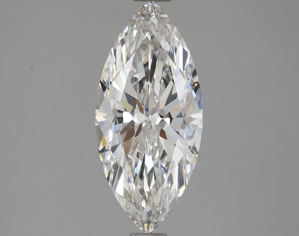 1.71 Carat Marquise Lab Diamond with  Cut Diamond in 14KT  view 1
