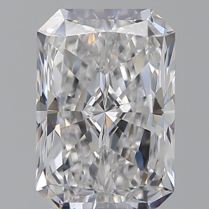 2.25 Carat Radiant Lab Diamond with  Cut Diamond in 14KT  view 1
