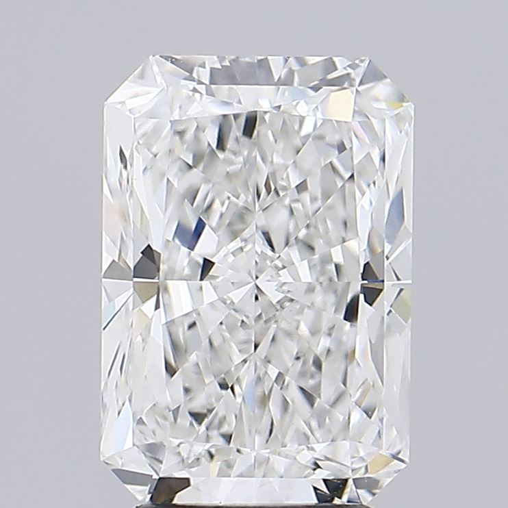 2.92 Carat Radiant Lab Diamond with  Cut Diamond in 14KT  view 1
