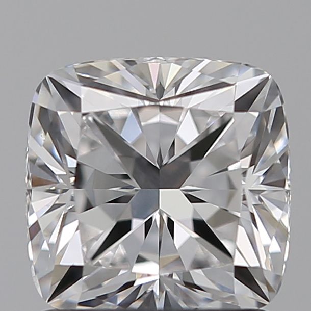 1.29 Carat Cushion Lab Diamond with  Cut Diamond in 14KT  view 1
