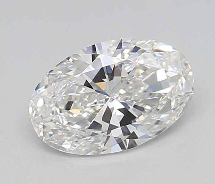 0.98 Carat Oval Lab Diamond with  Cut Diamond in 14KT  view 1
