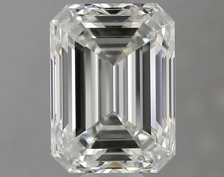 1.2 Carat Emerald Natural Diamond with  Cut Diamond in 14KT  view 1
