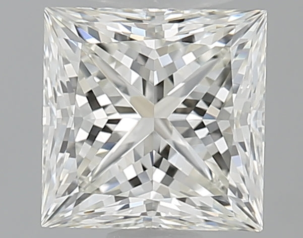 1.03 Carat Princess Natural Diamond with  Cut Diamond in 14KT  view 1
