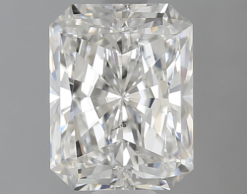 1.54 Carat Radiant Natural Diamond with  Cut Diamond in 14KT  view 1
