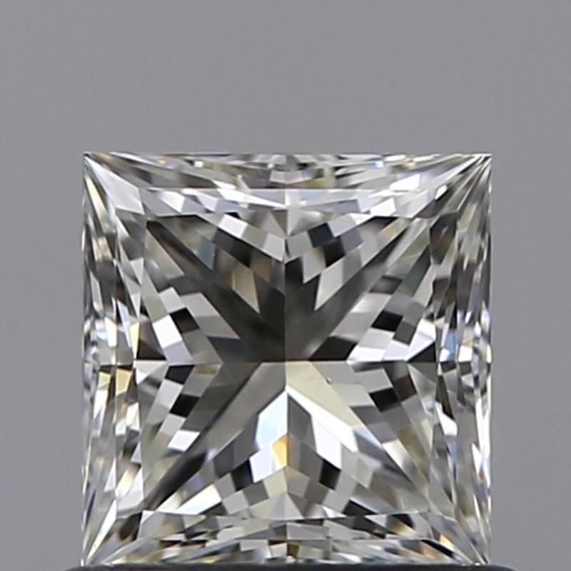 0.7 Carat Princess Natural Diamond with  Cut Diamond in 14KT  view 1
