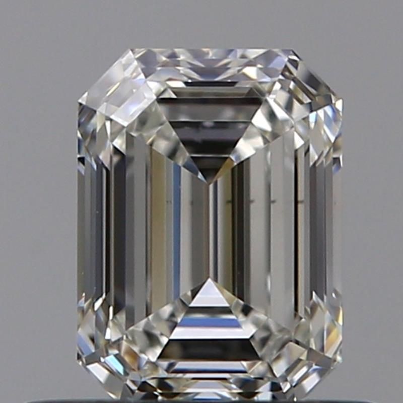 0.5 Carat Emerald Natural Diamond with  Cut Diamond in 14KT  view 1
