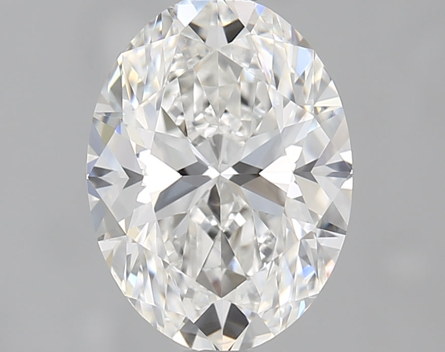 1.81 Carat Oval Natural Diamond with  Cut Diamond in 14KT  view 1
