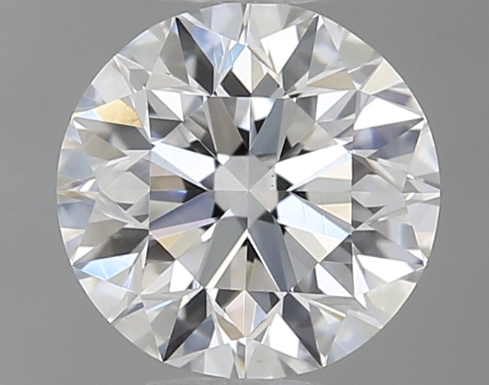 0.6 Carat Round Natural Diamond with  Cut Diamond in 14KT  view 1
