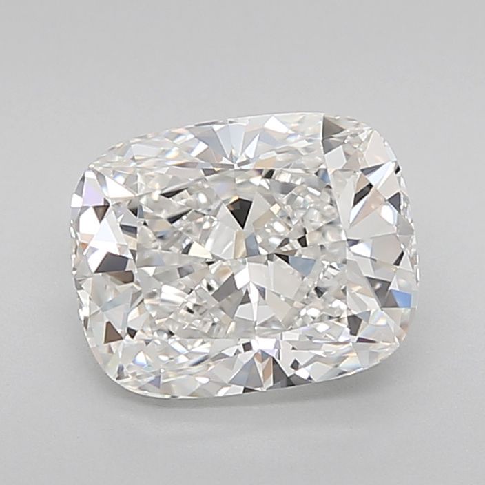 2.02 Carat Cushion Lab Diamond with  Cut Diamond in 14KT  view 1
