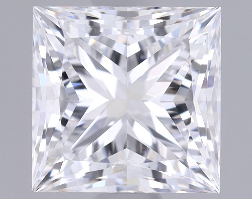 1.04 Carat Princess Lab Diamond with  Cut Diamond in 14KT  view 1
