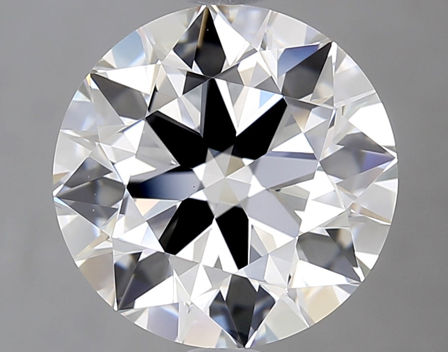 3.51 Carat Round Natural Diamond with  Cut Diamond in 14KT  view 1
