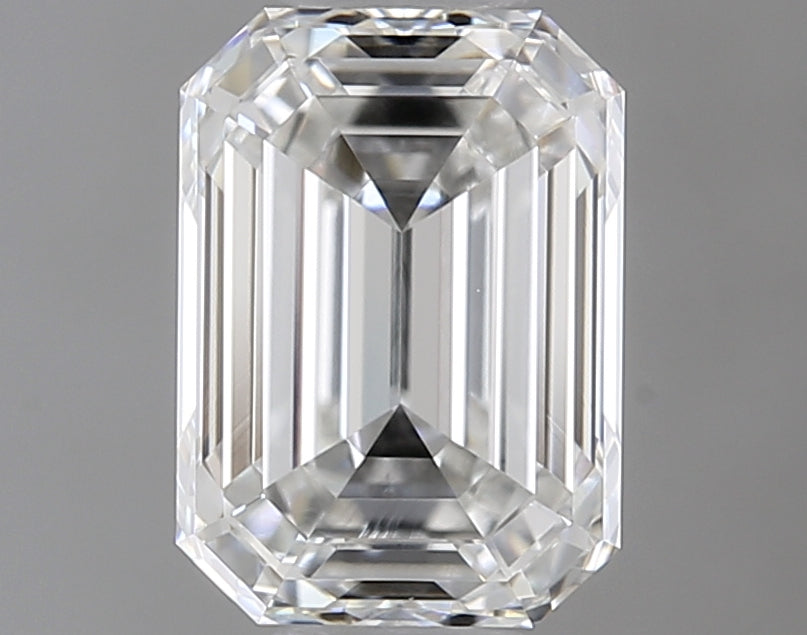 1.0 Carat Emerald Natural Diamond with  Cut Diamond in 14KT  view 1
