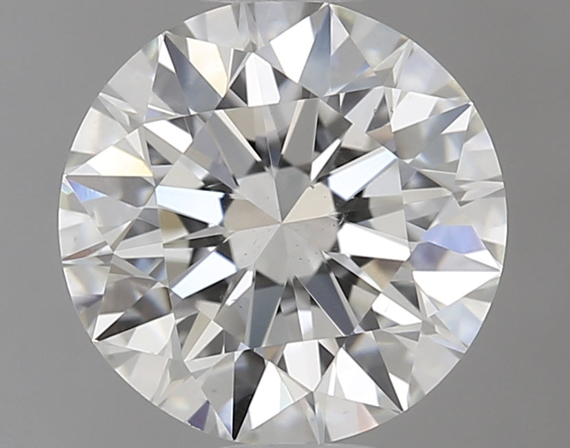 1.05 Carat Round Natural Diamond with  Cut Diamond in 14KT  view 1
