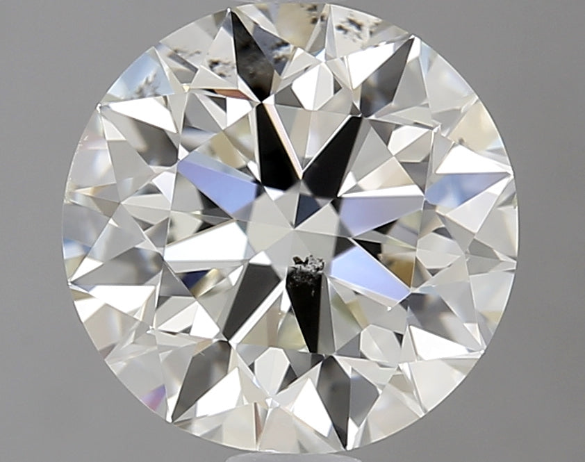 1.5 Carat Round Natural Diamond with  Cut Diamond in 14KT  view 1
