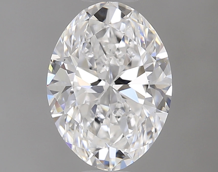 1.0 Carat Oval Natural Diamond with  Cut Diamond in 14KT  view 1
