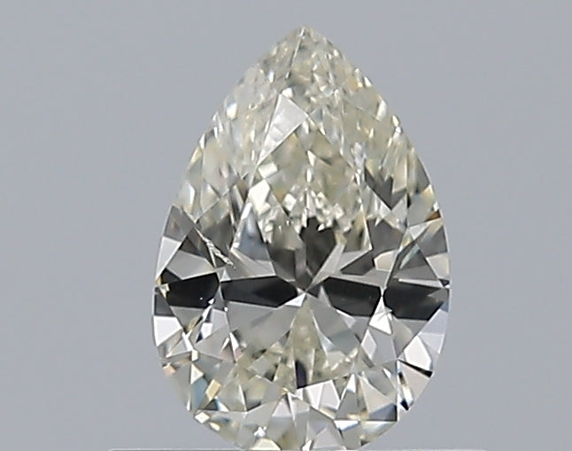 0.51 Carat Pear Natural Diamond with  Cut Diamond in 14KT  view 1
