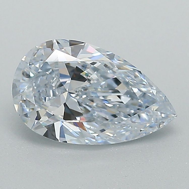 1.03 Carat Pear Lab Diamond with  Cut Diamond in 14KT  view 1
