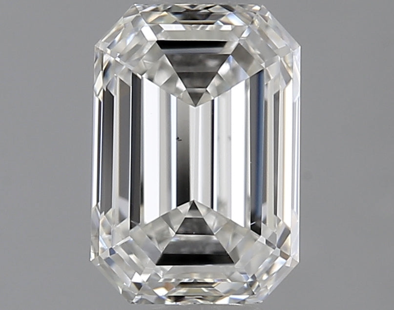 1.0 Carat Emerald Natural Diamond with  Cut Diamond in 14KT  view 1

