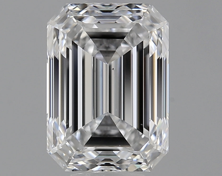 1.2 Carat Emerald Natural Diamond with  Cut Diamond in 14KT  view 1
