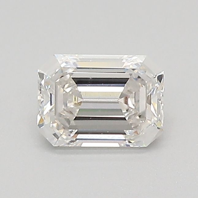 0.58 Carat Emerald lab Diamond with  Cut Diamond in 14KT  view 1
