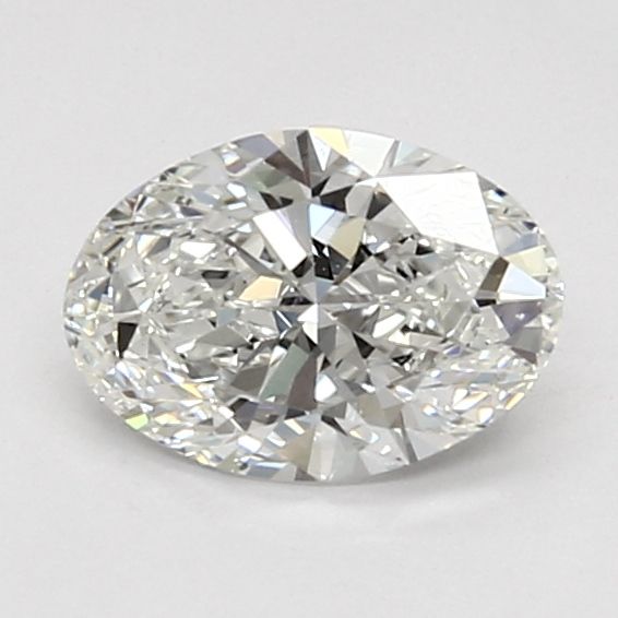 1.01 Carat Oval Lab Diamond with  Cut Diamond in 14KT  view 1
