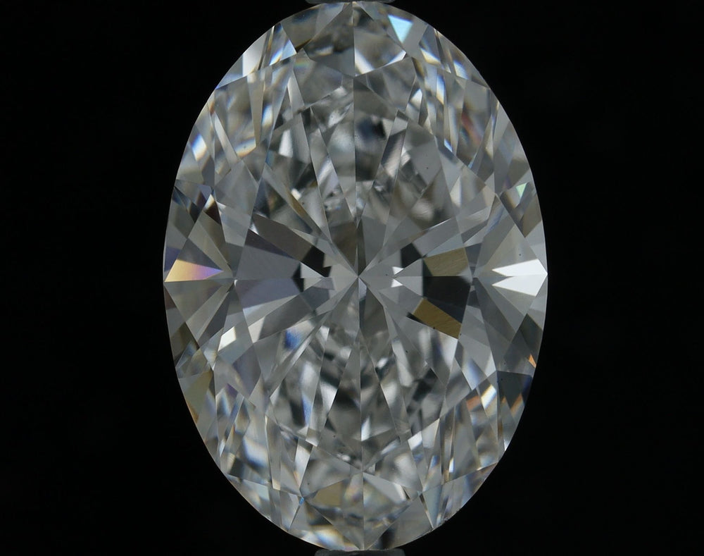 3.91 Carat Oval Lab Diamond with  Cut Diamond in 14KT  view 1
