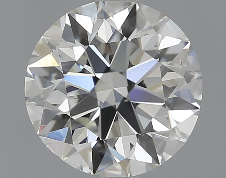 0.9 Carat Round Natural Diamond with  Cut Diamond in 14KT  view 1

