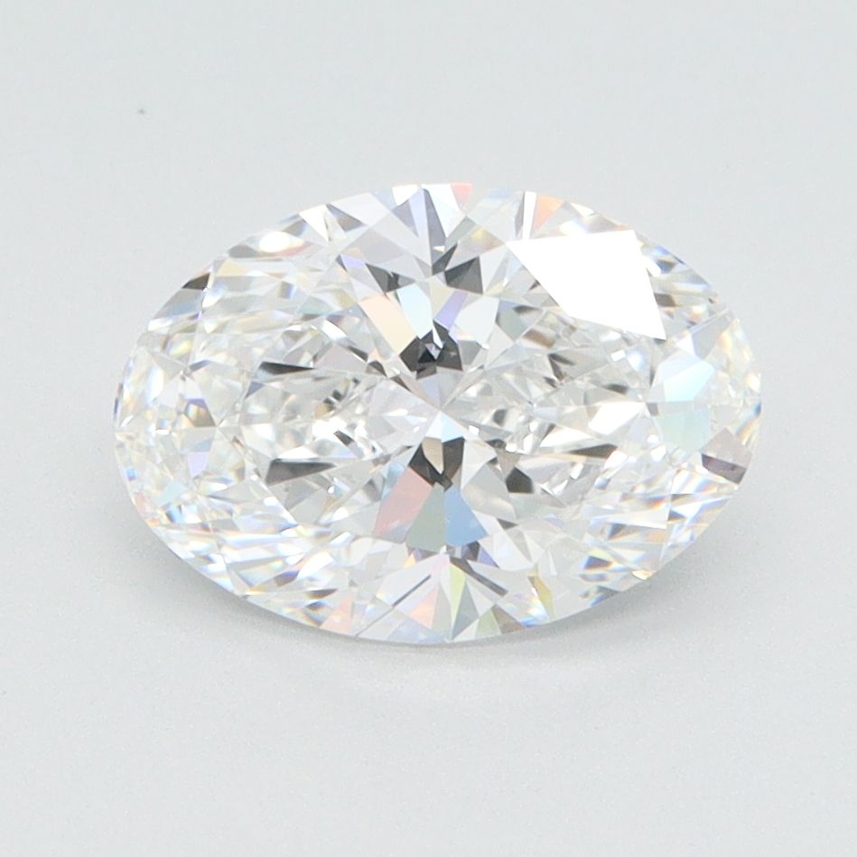 1.81 Carat Oval Lab Diamond with  Cut Diamond in 14KT  view 1
