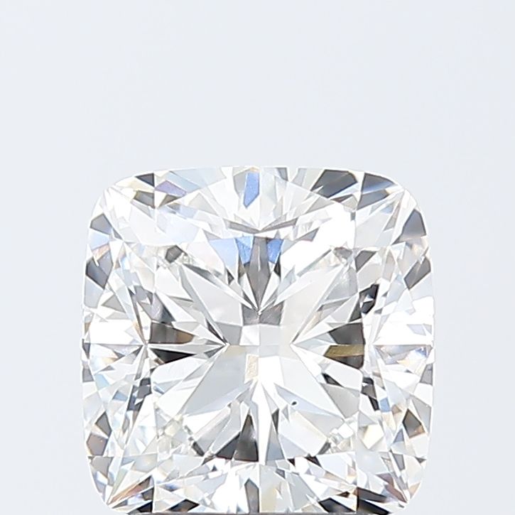 2.34 Carat Cushion Lab Diamond with  Cut Diamond in 14KT  view 1
