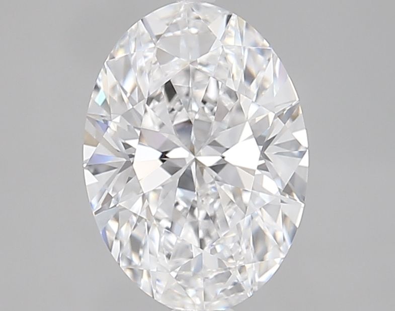 2.13 Carat Oval Lab Diamond with  Cut Diamond in 14KT  view 1
