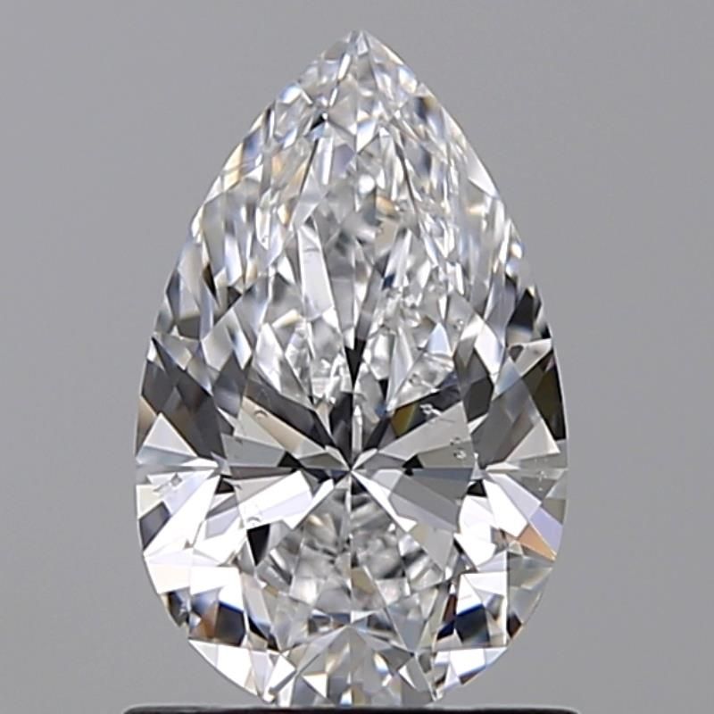 1.06 Carat Pear Natural Diamond with  Cut Diamond in 14KT  view 1
