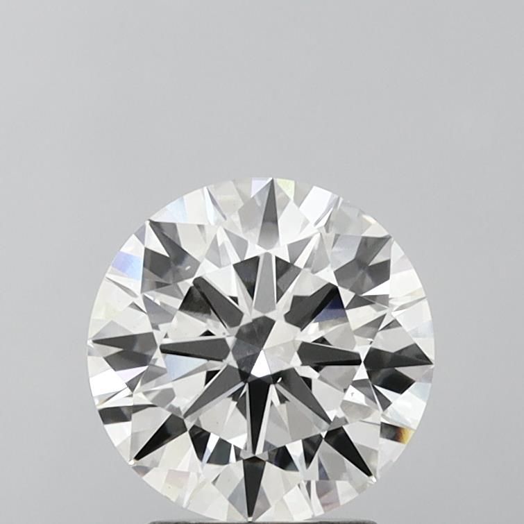 2.51 Carat Round Lab Diamond with  Cut Diamond in 14KT  view 1

